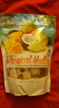 DRIED TROPICAL MEDLEY  MANGO, PINEAPPLE,COCONUT &amp; PAPAYA /24 OZ - £22.94 GBP