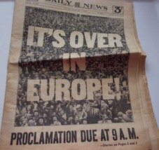Daily News New York Pink Edition May 8 1945 It’s Over In Europe - $18.99