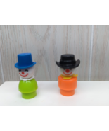 Fisher-Price Little People vintage green circus clown blue hat orange ro... - £15.56 GBP