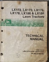 John Deere  TM1492 Technical Manual for Lx Series Lawn Tractors 1996 - $70.13