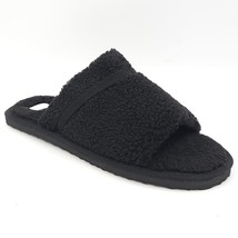Journee Collection Women Faux Fur Slide Slippers Caterina Size US 10 Black - £21.72 GBP