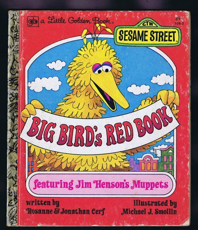 Primary image for ORIGINAL Vintage 1979 Sesame Street Big Bird's Red Book 5th Print Golden Book  