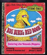 ORIGINAL Vintage 1979 Sesame Street Big Bird&#39;s Red Book 5th Print Golden... - £7.77 GBP