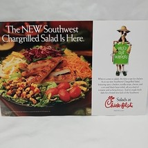 2003 Chick-fil-A New Southwest Chargrilled Salad Advertisment Flyer Coup... - $372.51 MXN