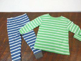 Little Me Koala Kids Boys 12M Lot of 2 Clothes Stripes Green Blue - £10.05 GBP