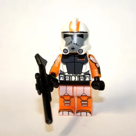 SM Waxer Clone Trooper Phase 3 Clone Wars Star Wars Minifigure Custome - £5.98 GBP