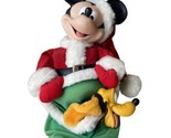 Disney Santas Best Christmas Mickey Mouse Pluto 24&quot; Animatronic For Part... - £36.98 GBP