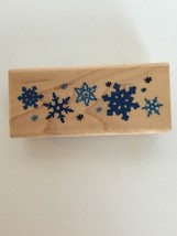Rubber Stampede Rubber Stamp Snowflake Border A2633E Winter Holiday Snow... - £4.77 GBP
