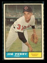 Vintage 1961 TOPPS Baseball Trading Card #385 JIM PERRY Cleveland Indians - £6.61 GBP