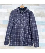 O&#39;Neill Super Fleece Insulated Shirt Jacket Gray Plaid Hooded Winter Men... - £35.03 GBP