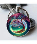 Tree of Life Keychain /Bookbag Charm Jewelry Gift - $6.00