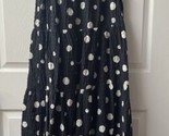 By The River Sleeveless Maxi Dress Womens Size Large Black White Polka D... - $24.70