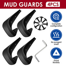 4Pcs Car Mud Flaps Splash Guards For Front And Rear Auto Universal Accessories - £32.96 GBP