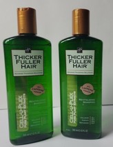 2 Thicker Fuller Hair Revitalizing Shampoo 12 oz Cell-U-Plex Caffeine Advanced - £18.97 GBP