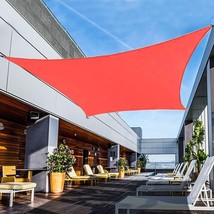Sun Shade Sails Canopy Curved Outdoor 1 0&#39; X 1 0&#39; Scarlet Red Rectangula... - $34.00