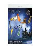 Harry Potter Photo Booth Props Birthday Party Supplies 8 Piece New - £5.59 GBP