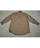 Mens Shirt Axcess Bronze Brown Long Sleeve Button Front Dress $40 NEW-sz... - £14.27 GBP
