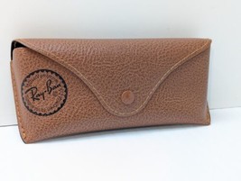 Authentic Genuine Ray-Ban Brown Faux Leather Lined Sunglasses Soft Case EUC  - $10.88
