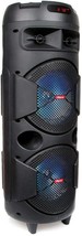 Ridgeway Qs-2626/Qs-2627 Dual 6.5&quot; Woofer Portable Fm Bluetooth Pa Speaker Heavy - £56.56 GBP