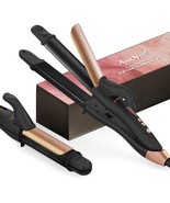AmoVee Travel 2 in 1Hair Straightener and Curler 1.25 Curling Iron Flat ... - £31.07 GBP