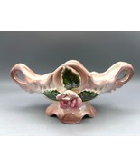 Vintage Ceramic Pink Floral Double Handled Dish Planter Trinket Made In ... - $177.53 MXN