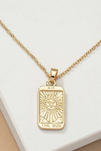 The Sun tarot card pendant necklace - £9.39 GBP
