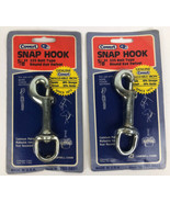 Lot of 2 Covert Snap Hook 4&quot; x 5/8&quot; 225 Bolt Type Round Eye Swivel USA M... - £11.78 GBP