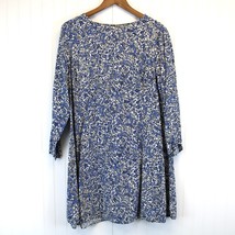 Old Navy Womens L Long Sleeve Woven Swing Dress Blue Paisley Cottage Flirty  - £21.59 GBP