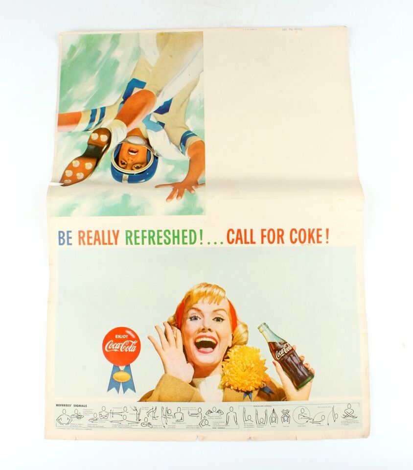 *1960 Coca-Cola Poster Print Ad No.282 USA &quot;Be Really Refreshed!Call For... - $9.21