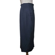 Vintage Navy Midi Pencil Skirt with Pockets Size 10 - £35.05 GBP