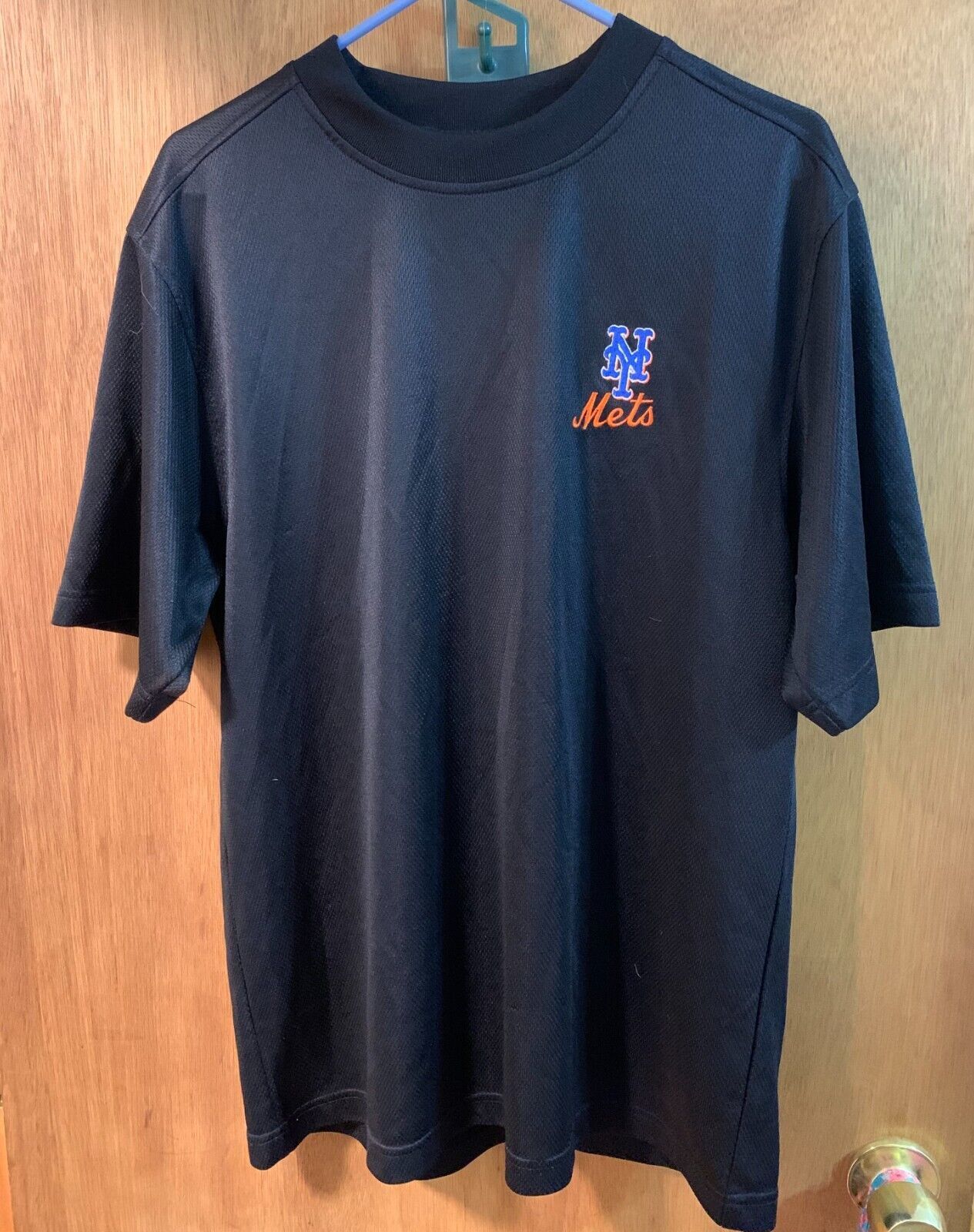 Primary image for MLB New York Mets - Black Short Sleeve Shirt - Adult Medium - Dry Fit