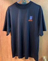 MLB New York Mets - Black Short Sleeve Shirt - Adult Medium - Dry Fit - £11.74 GBP