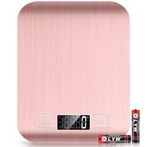 Mik-Nana Food Scale Pink, 22Lb/10Kg Digital Kitchen Scale Weight Grams A... - $29.93