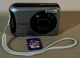Canon PowerShot A490 10.0MP Digital Camera - Silver With 2GB SD Card - W... - $39.74