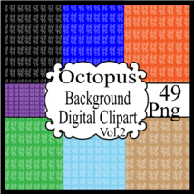 Octopus Digital Clipart Vol.2 - $1.25