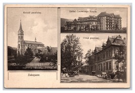 Multiview Buildings Street View Zakopane Poland UNP DB Postcard Q24 - £4.70 GBP