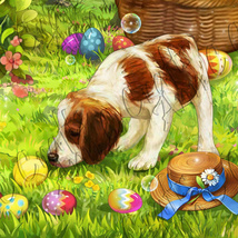 Easter Puppy Clip Art - £1.95 GBP