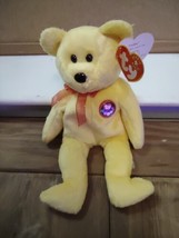  Beanie Baby Tradee 6-29-2000 Yellow Bear Plush Toy  - £4.69 GBP