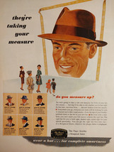 1946 Original Esquire Art WWII Era Ads Hats Old Mr Boston Manhattan mufflers - £5.17 GBP