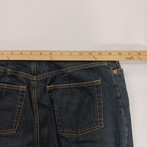 Old Navy RN#54023 Women's Blue Cotton Front Zip & Slit Denim Skirt Size 8 image 6