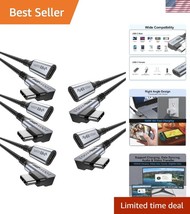 6FT Braided USB C Extension Cable 5-Pack - Fast 100W Charging &amp; 10Gbps Data - $45.00