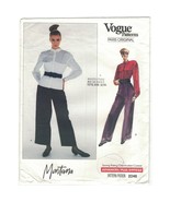 Vogue 2246 Claude Montana 1980s Pleated Corset Shirt &amp; Pants Pattern Siz... - £57.83 GBP