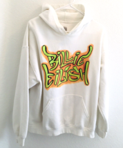 Billie Eilish Hoodie Sweatshirt Adult L White Graffiti Spell-out Music P... - £26.46 GBP