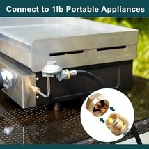 18FT Quick Connect Propane Hose for RV to Grill image 3