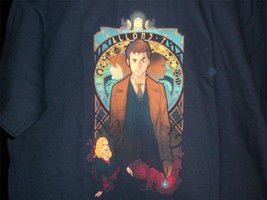 TeeFury Doctor Who Large &quot;Allons-y&quot; David Tennant Tribute MeganLara NAVY - £10.95 GBP
