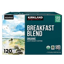 Kirkland Signature Organic Breakfast Blend Light-Roast Coffee, K-Cup Pod... - $54.44