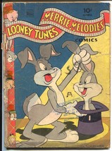 Looney Tunes #42 1945-Dell-magic trick cover-Bugs Bunny-Porky Pig-G - $51.60