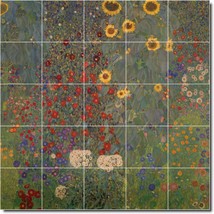 Gustave Klimt Garden Painting Ceramic Tile Mural BTZ04988