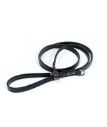 Leather Dog Leash Tino Black - $102.54 CAD