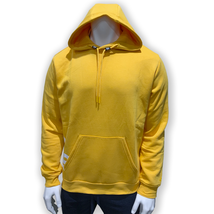 Nwt Adidas Msrp $62.99 Post Game Men&#39;s Gold Long Sleeve Hoodie Sweatshirt Size S - £18.58 GBP
